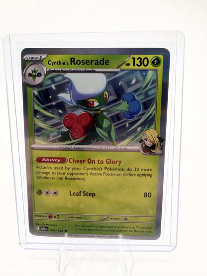 2025 SV10: Destined Rivals Cynthia's Roserade Card Rare,Holo Rare,Holo