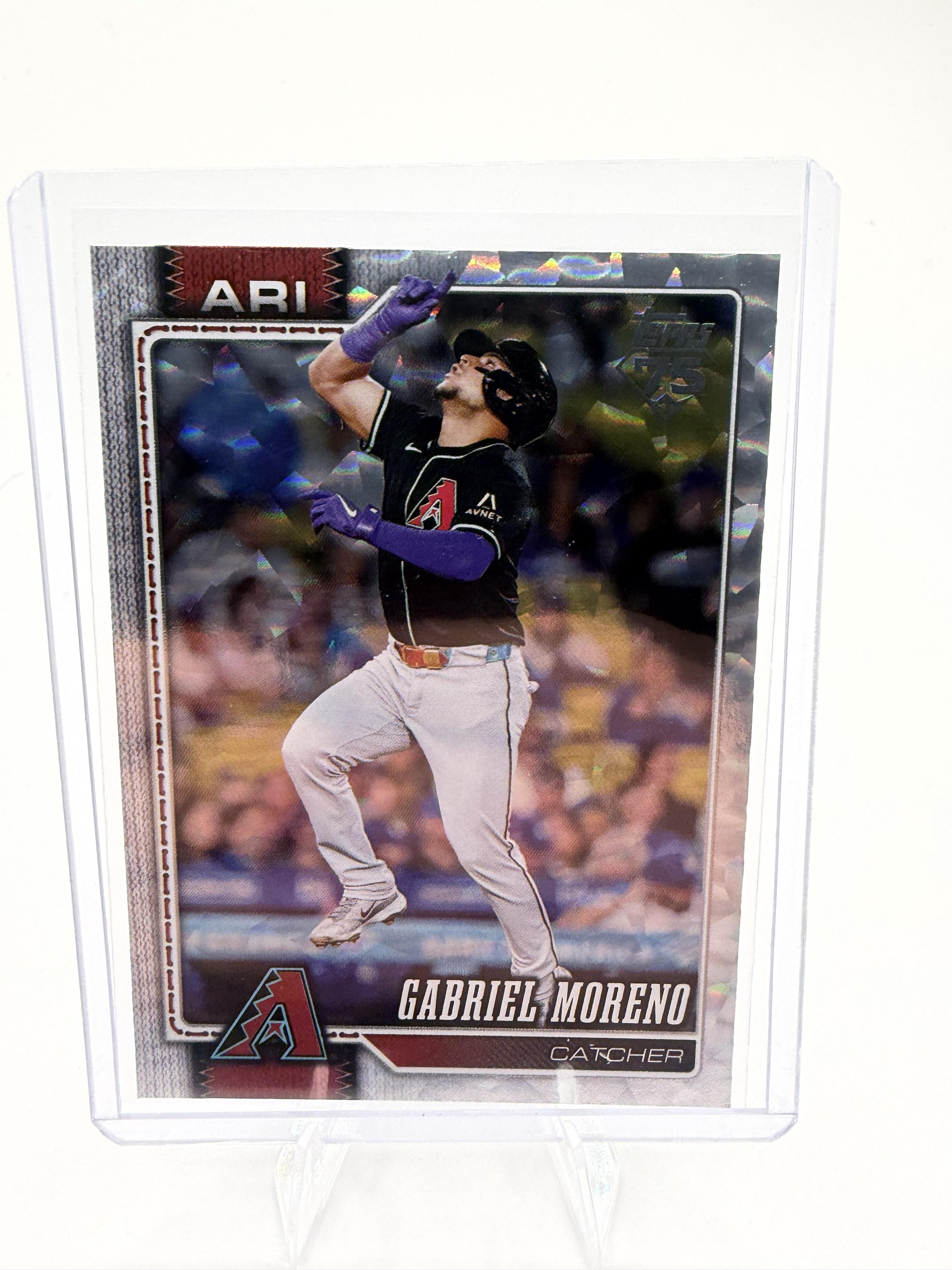 2026 Topps Series 1 Gabriel Moreno Card #71 Arizona Diamondbacks Rainbow Foil