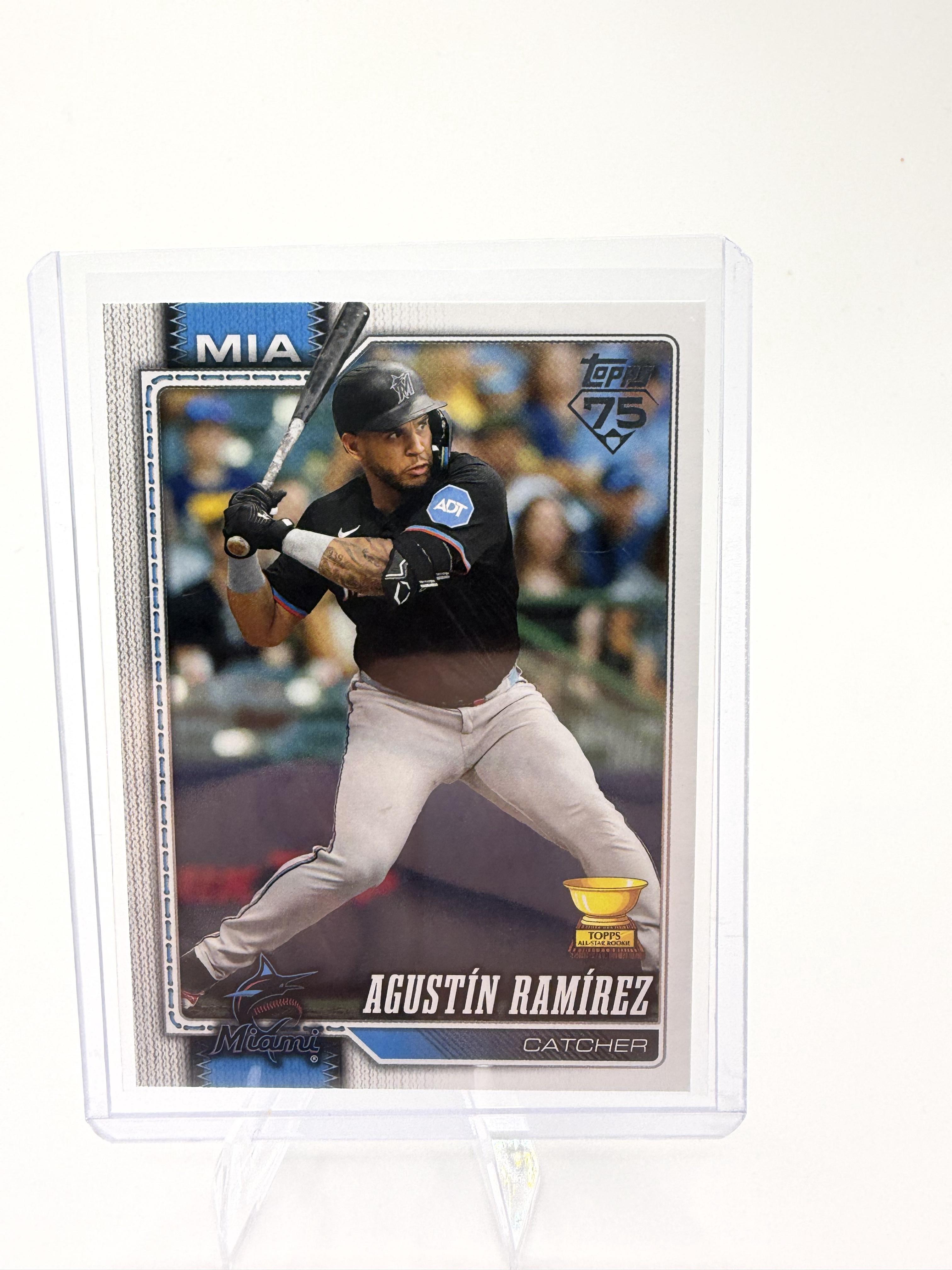 2026 Topps Series 1 Agustin Ramirez Rookie RC Card #287 Marlins Gold Cup