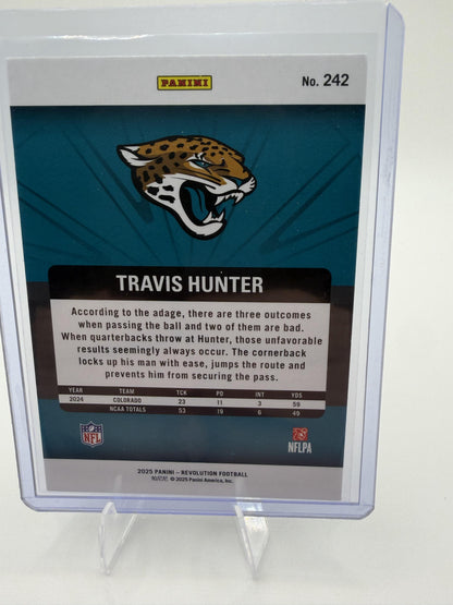 2025 Panini Revolution Travis Hunter RC Rookie Card #242 Jaguars CB/WR