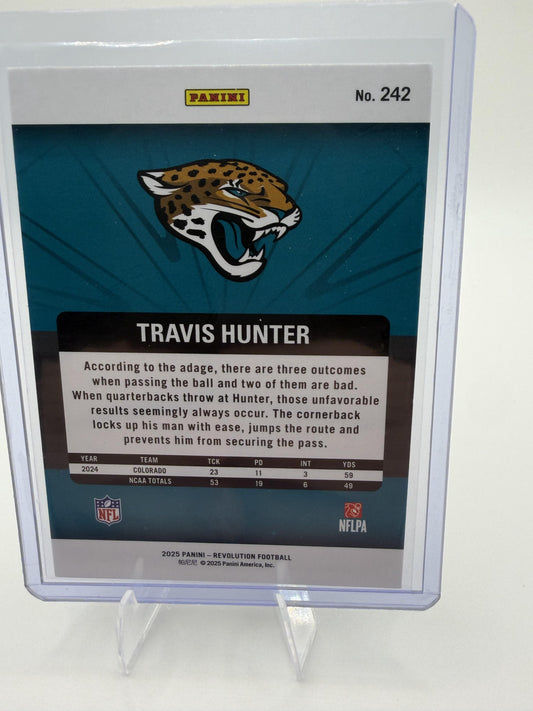 2025 Panini Revolution Travis Hunter RC Rookie Card #242 Jaguars CB/WR