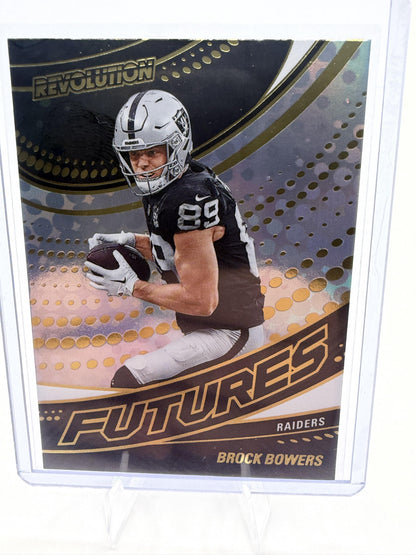 2025 Panini Revolution Brock Bowers Futures Insert Card #1 Raiders