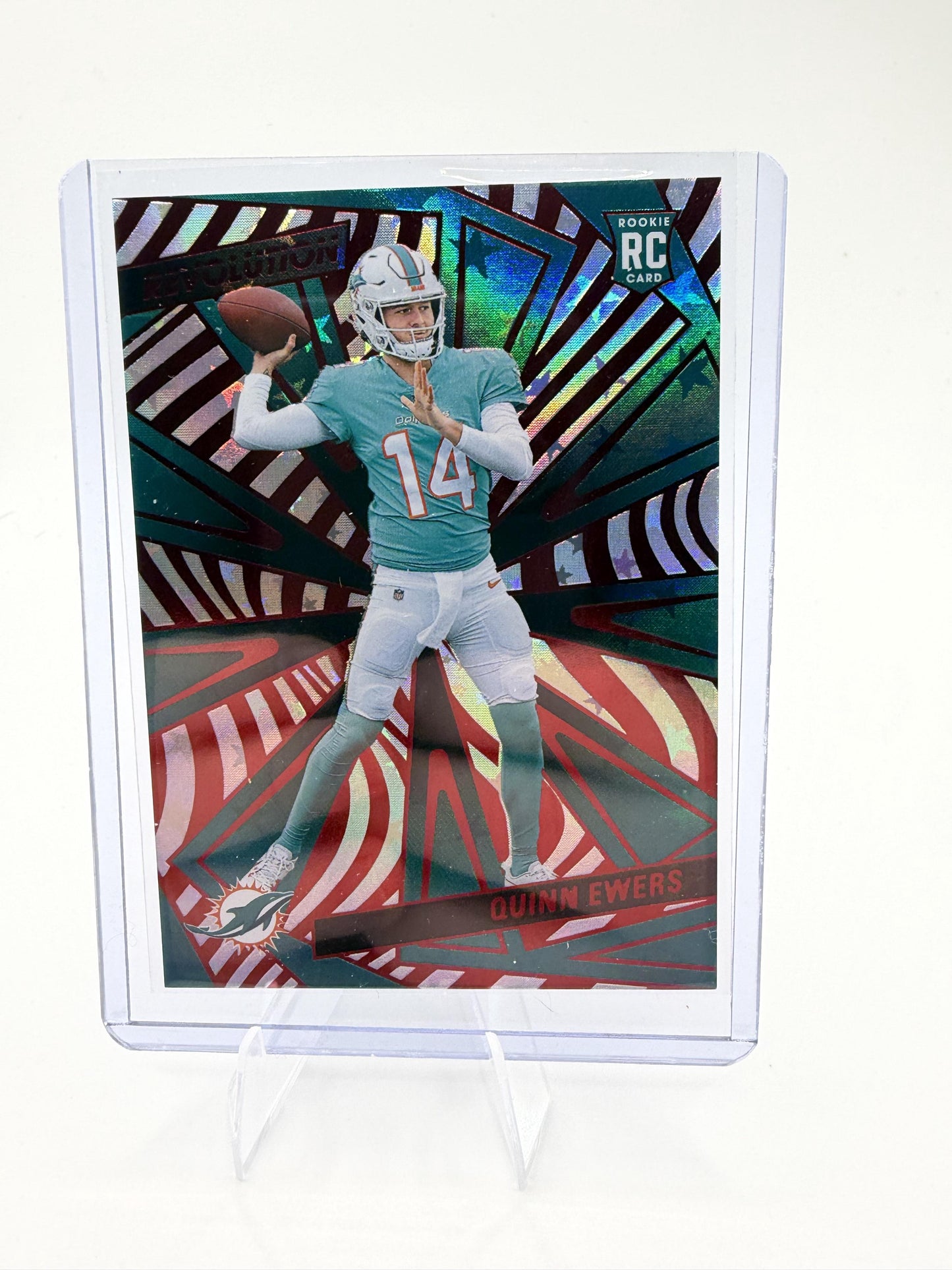 2025 Panini Revolution Quinn Ewers Astro RC Rookie Card #235 Dolphins