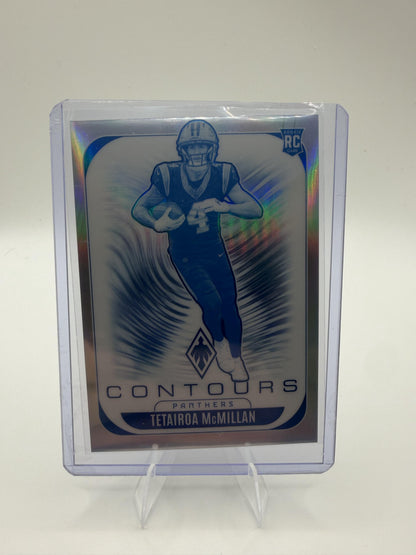 2025 Panini Phoenix Tetairoa McMillan Rookie RC Card #5 Contours Panthers