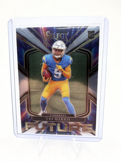 2025 Panini Select Tre Harris Future Rookie RC Card #14 Chargers