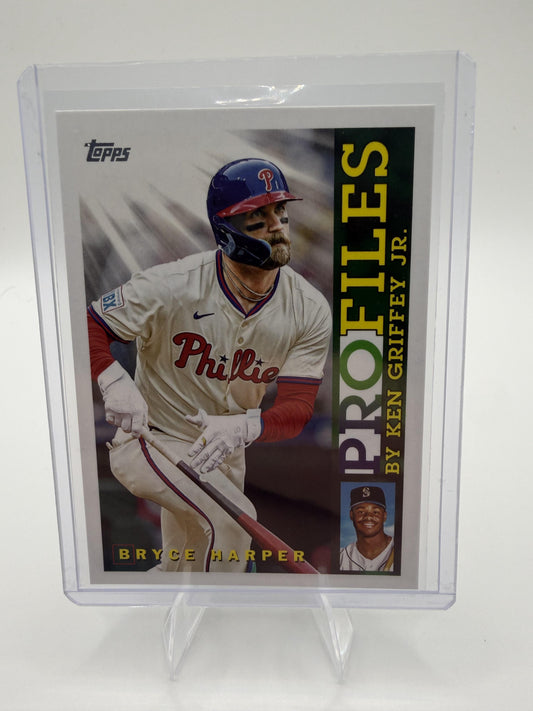 2026 Topps Series 1 Bryce Harper Profiles Card #TP-19 Phillies Griffey