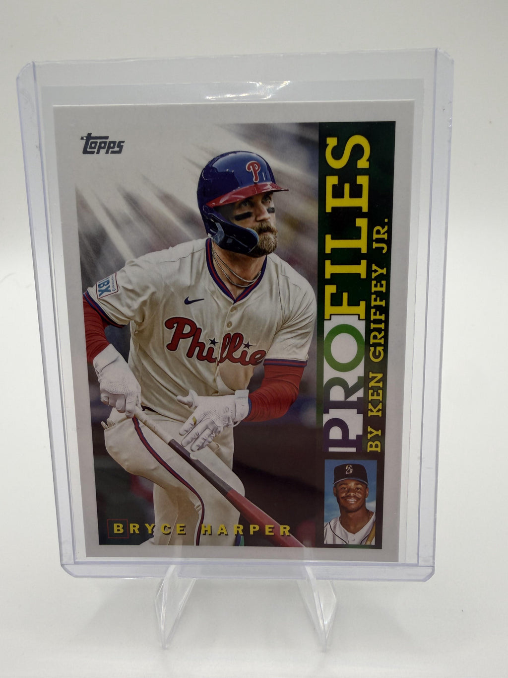 2026 Topps Series 1 Bryce Harper Profiles Card #TP-19 Phillies Griffey