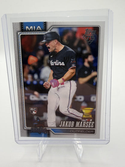 2026 Topps Series 1 Jakob Marsee RC Card #37 Marlins All-Star Rookie Cup