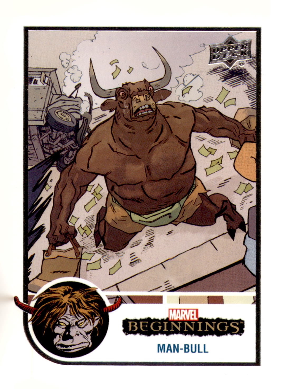 2022 Upper Deck Marvel Beginnings Volume 2, Series 1 Man-Bull Card