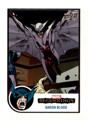 2022 Upper Deck Marvel Beginnings Volume 2, Series 1 Baron Blood Card
