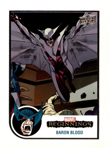 2022 Upper Deck Marvel Beginnings Volume 2, Series 1 Baron Blood Card