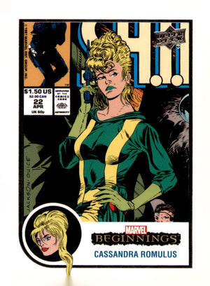 2022 Upper Deck Marvel Beginnings Volume 2, Series 1 Cassandra Romulus Card
