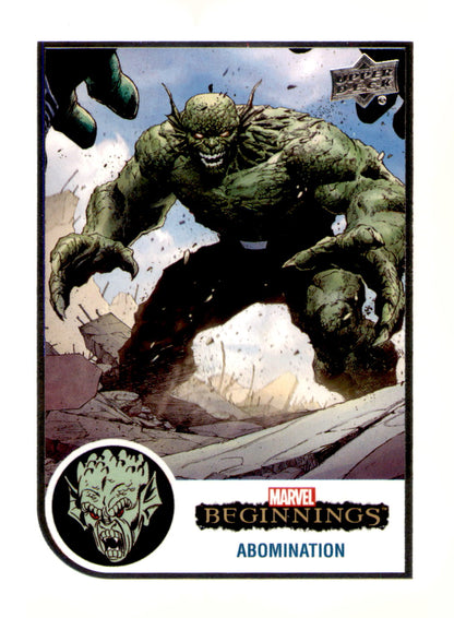 2022 Upper Deck  Marvel Beginnings Volume 2, Series 1 Abomination Card