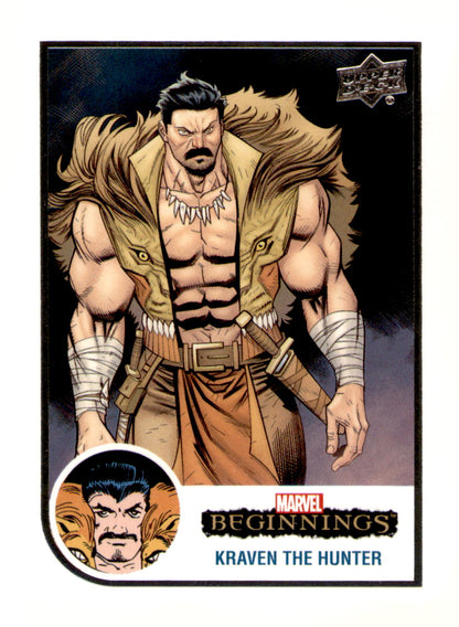 2022 Upper Deck Marvel Beginnings Volume 2, Series 1 Kraven The Hunter Card