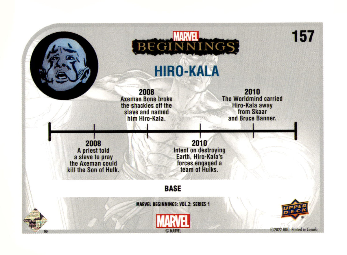 2022 Upper Deck Marvel Beginnings Volume 2, Series 1 Hiro-Kala Card