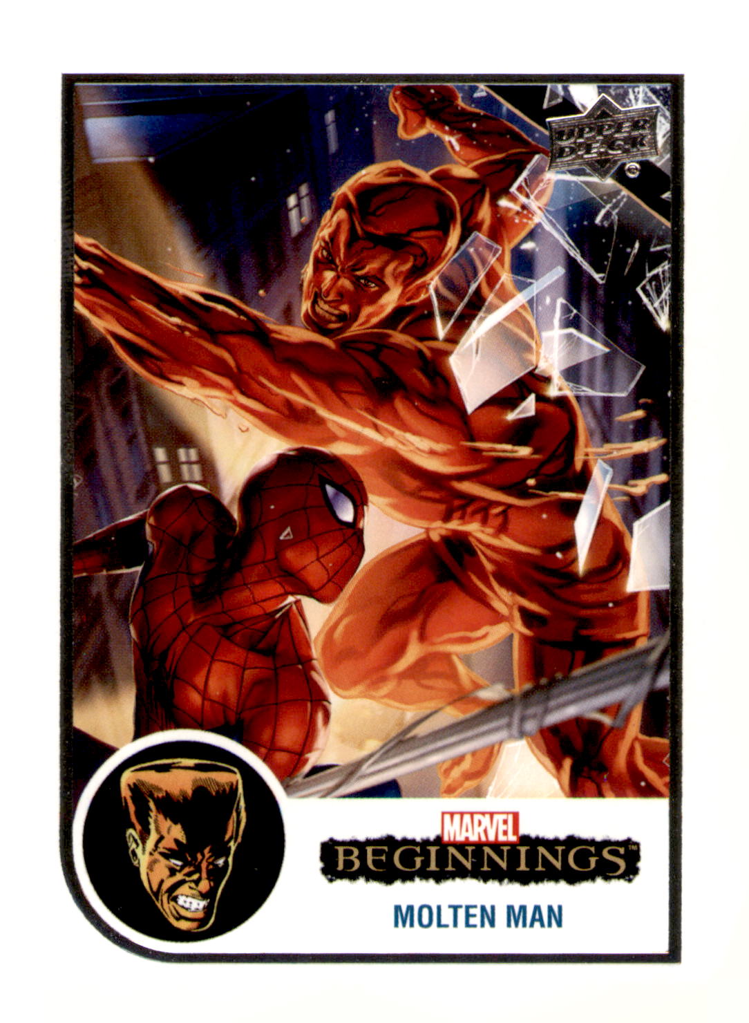 2022 Upper Deck  Marvel Beginnings Volume 2, Series 1 Molten Man Card