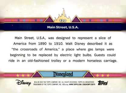 2025 Topps Disneyland 70th Anniversary Main Street, U.S.A. Card