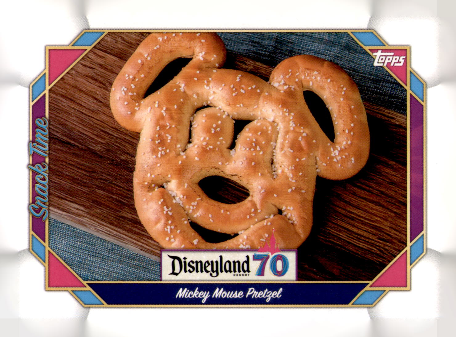2025 Topps Disneyland 70th Anniversary Mickey Mouse Pretzel Card