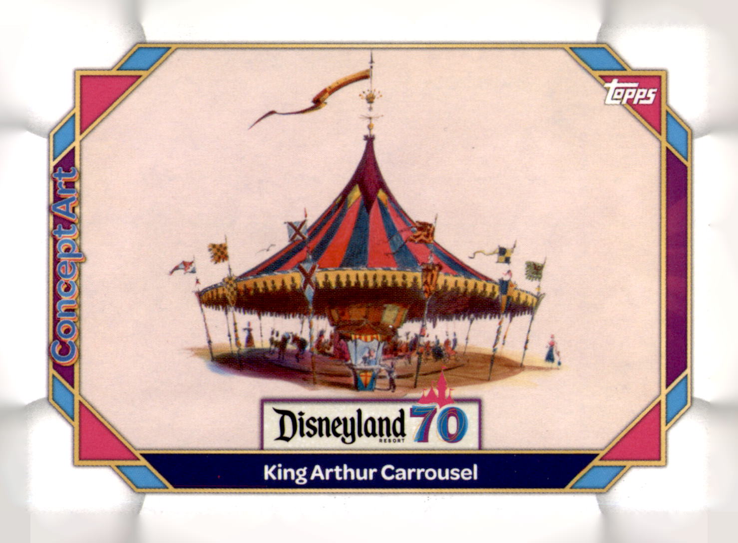 2025 Topps Disneyland 70th Anniversary King Arthur Carrousel Card