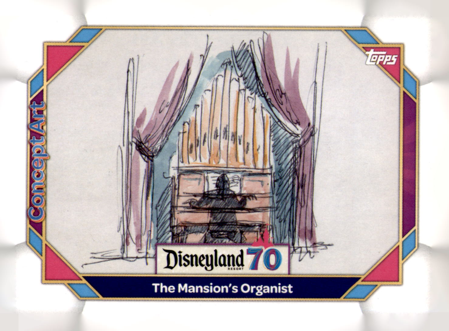 2025 Topps Disneyland 70th Anniversary The Mansion's Organist Card