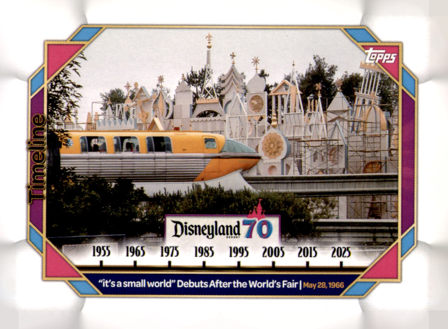 2025 Topps Disneyland 70th it's a small world Debuts After the World's Fair