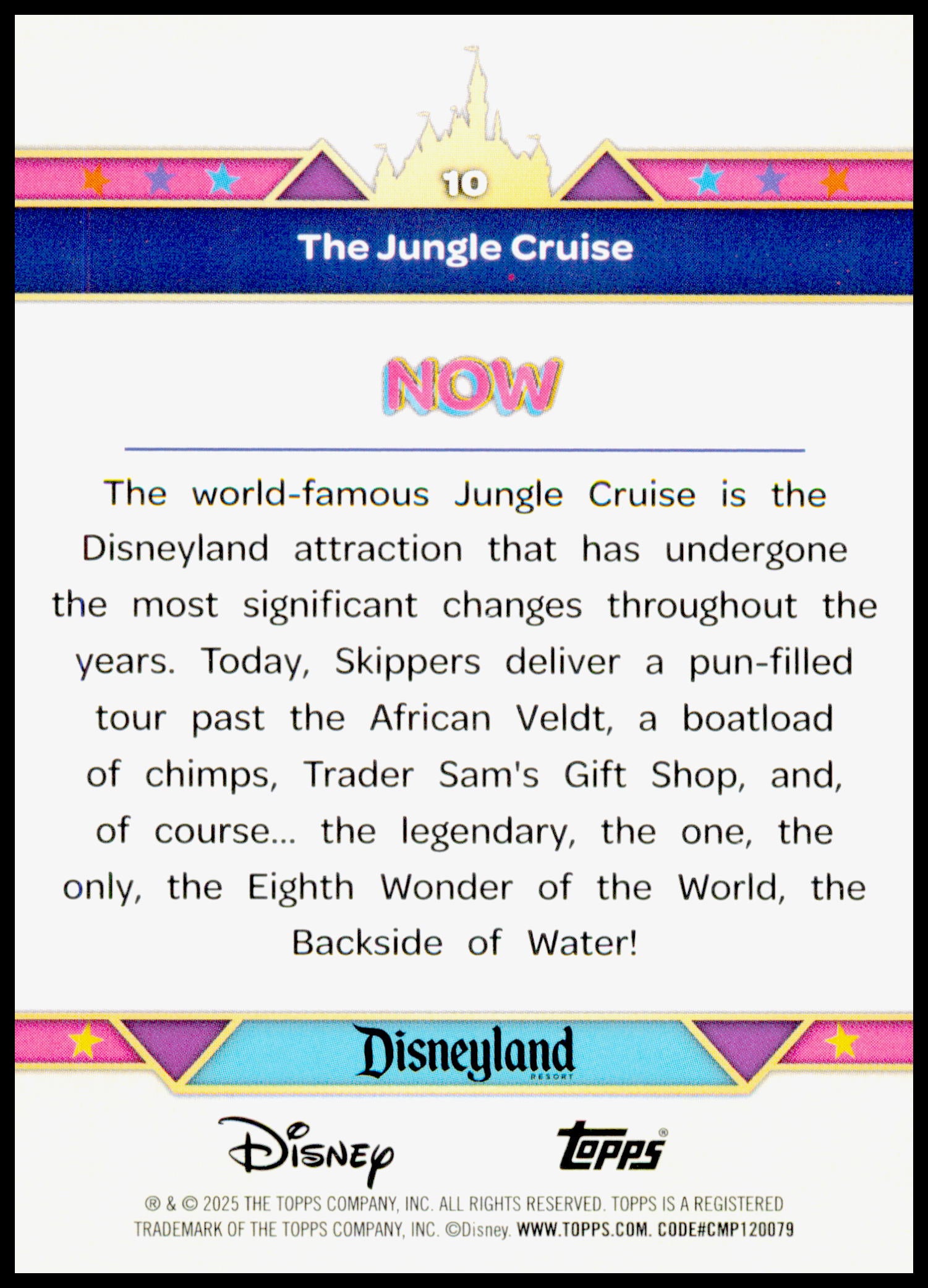 2025 Topps Disneyland 70th Anniversary The Jungle Cruise Card