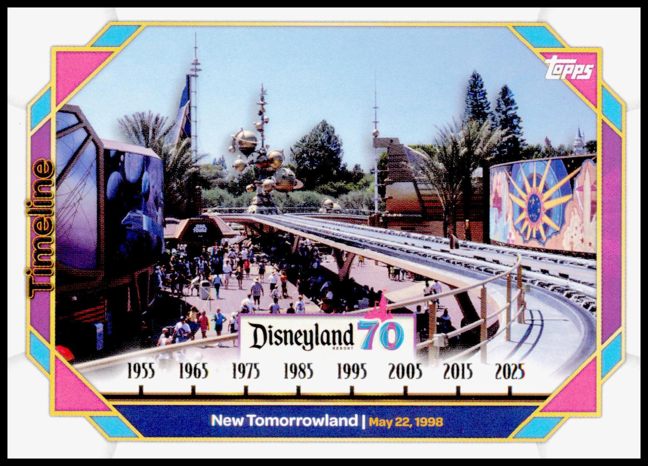 2025 Topps Disneyland 70th Anniversary New Tomorrowland Card
