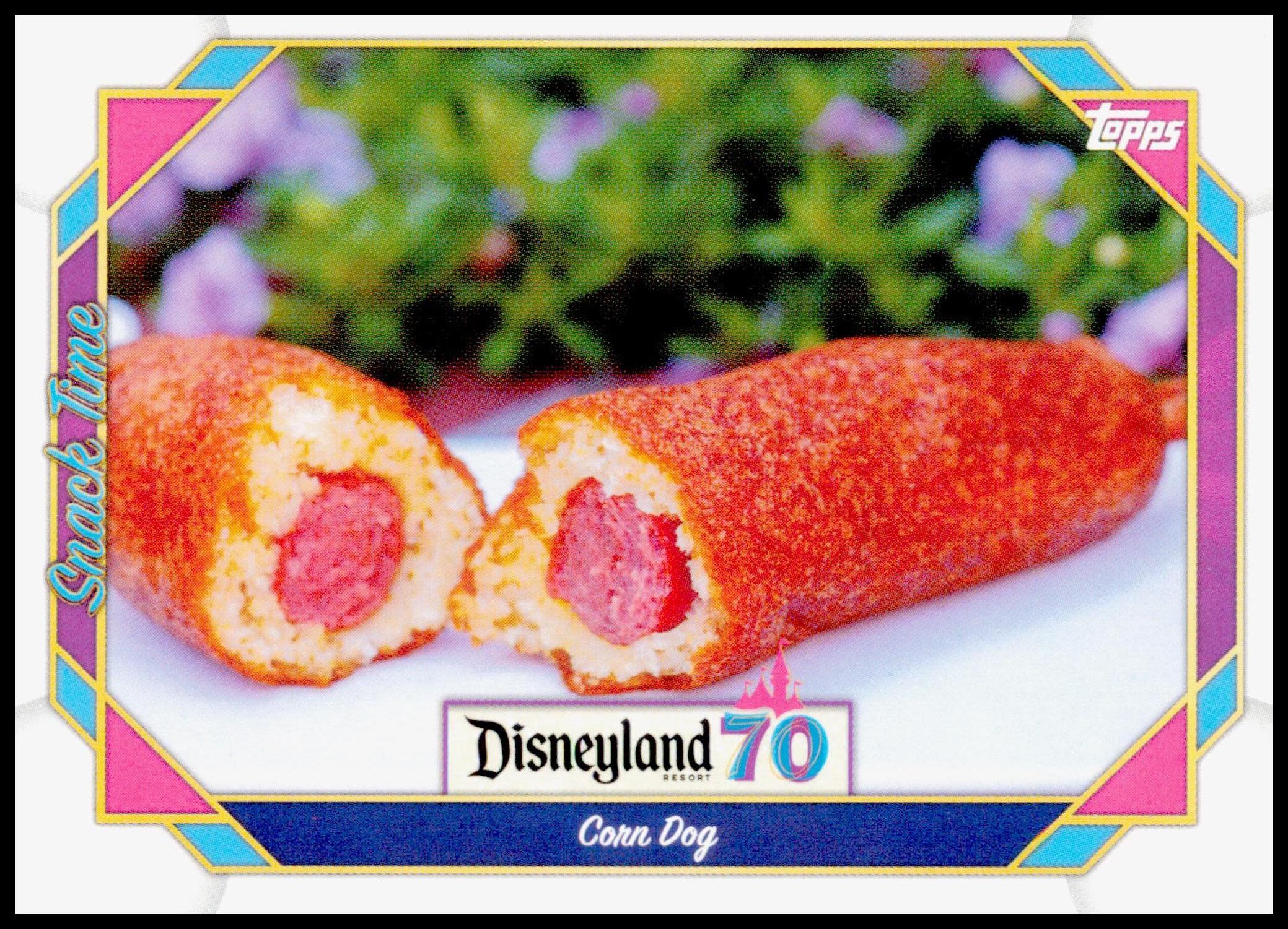 2025 Topps Disneyland 70th Anniversary Corn Dog Card