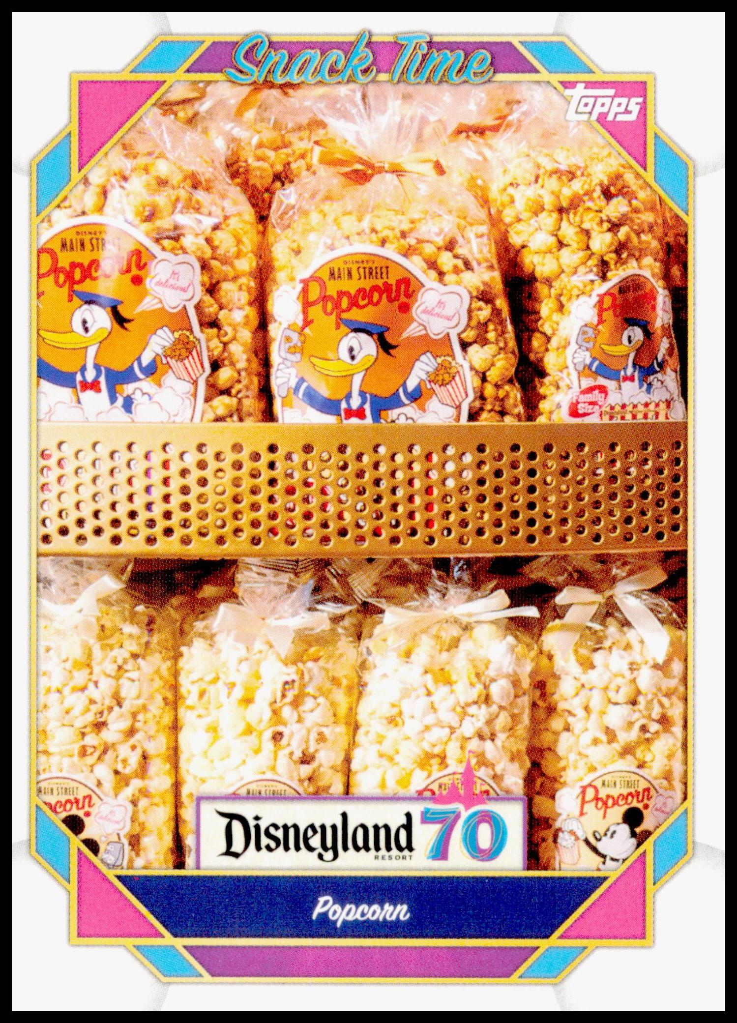 2025 Topps Disneyland 70th Anniversary Caramel Corn and Kettle Corn Card