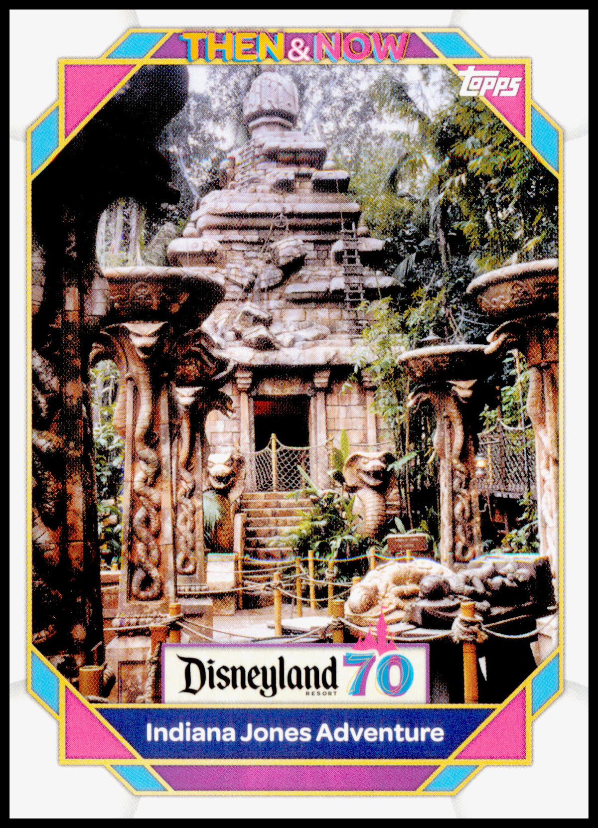 2025 Topps Disneyland 70th Anniversary Indiana Jones Adventure Card Foilfractor