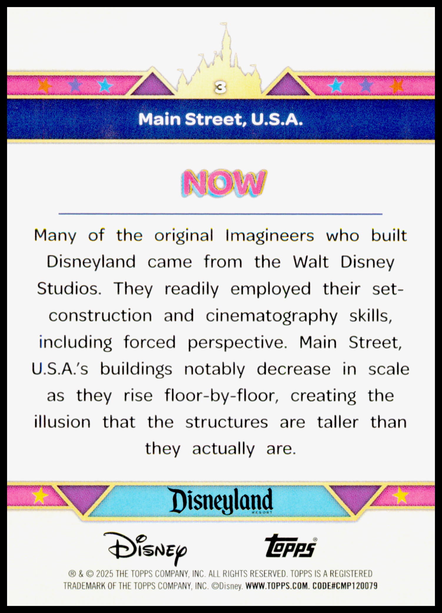 2025 Topps Disneyland 70th Anniversary Main Street, U.S.A. Card