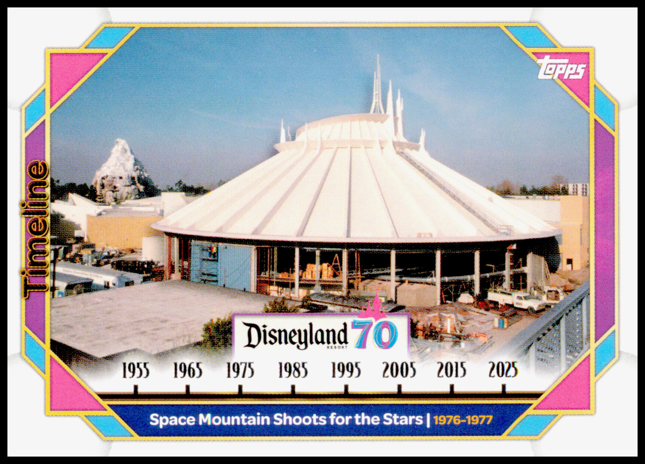2025 Topps Disneyland 70th Anniversary Space Mountain Shoots for the Stars Card
