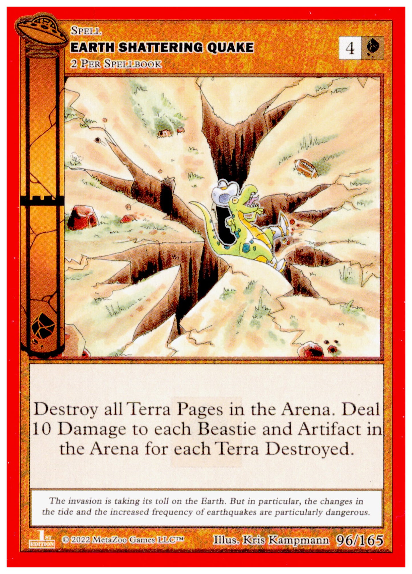 MetaZoo UFO 1st Edition Earth Shattering Quake 96/165 NM/M Spell