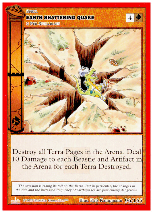 MetaZoo UFO 1st Edition Earth Shattering Quake 96/165 NM/M Spell
