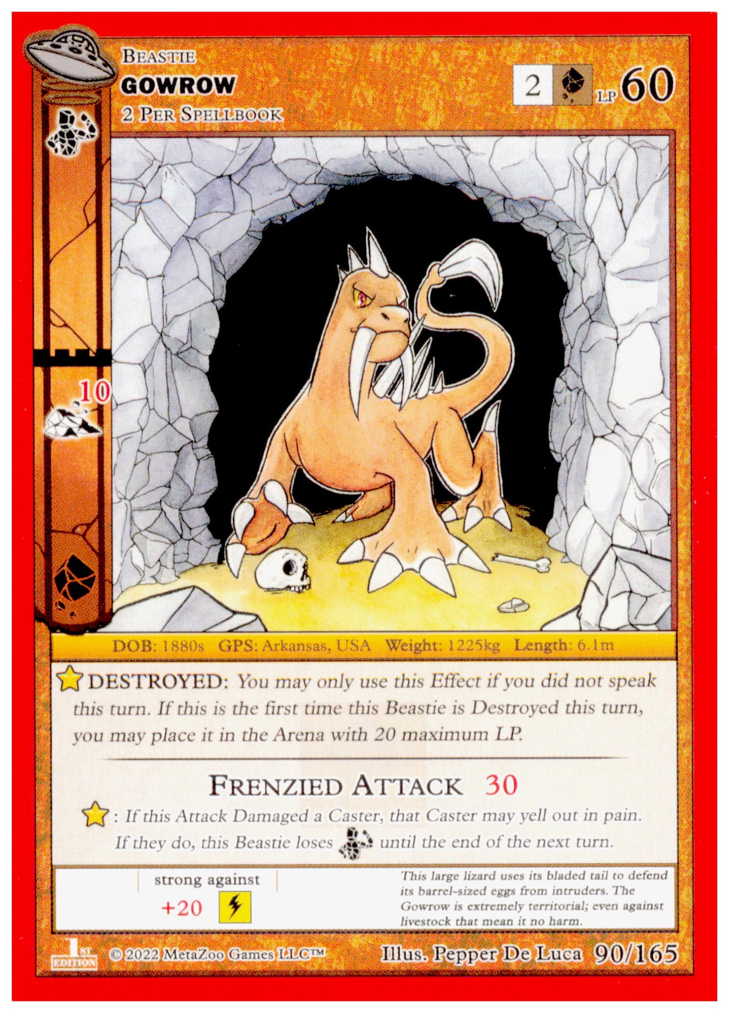 MetaZoo UFO 1st Edition Gowrow 90/165 NM/M Silver Rare Beastie