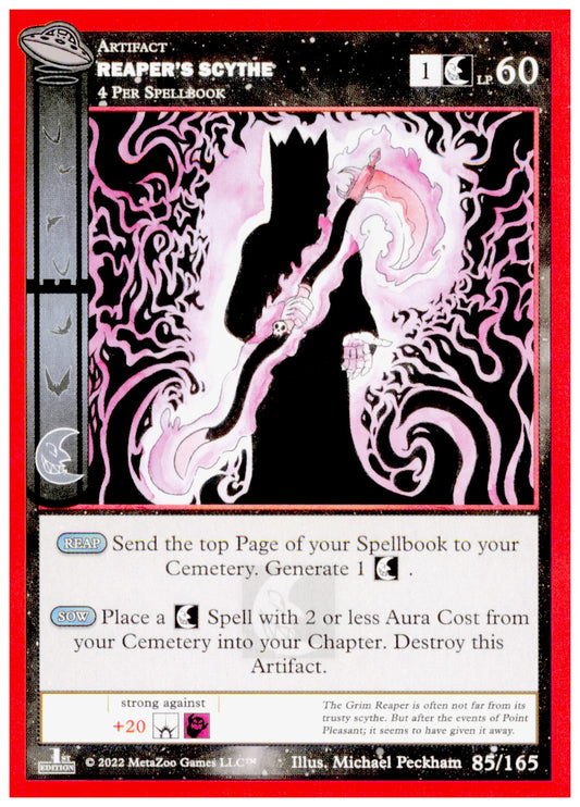 MetaZoo UFO 1st Edition Reaper's Scythe 85/165 NM/M Artifact