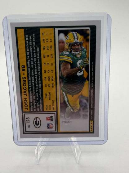 2025 Donruss Optic Josh Jacobs Silver Prizm Card #128 Packers RB Holo