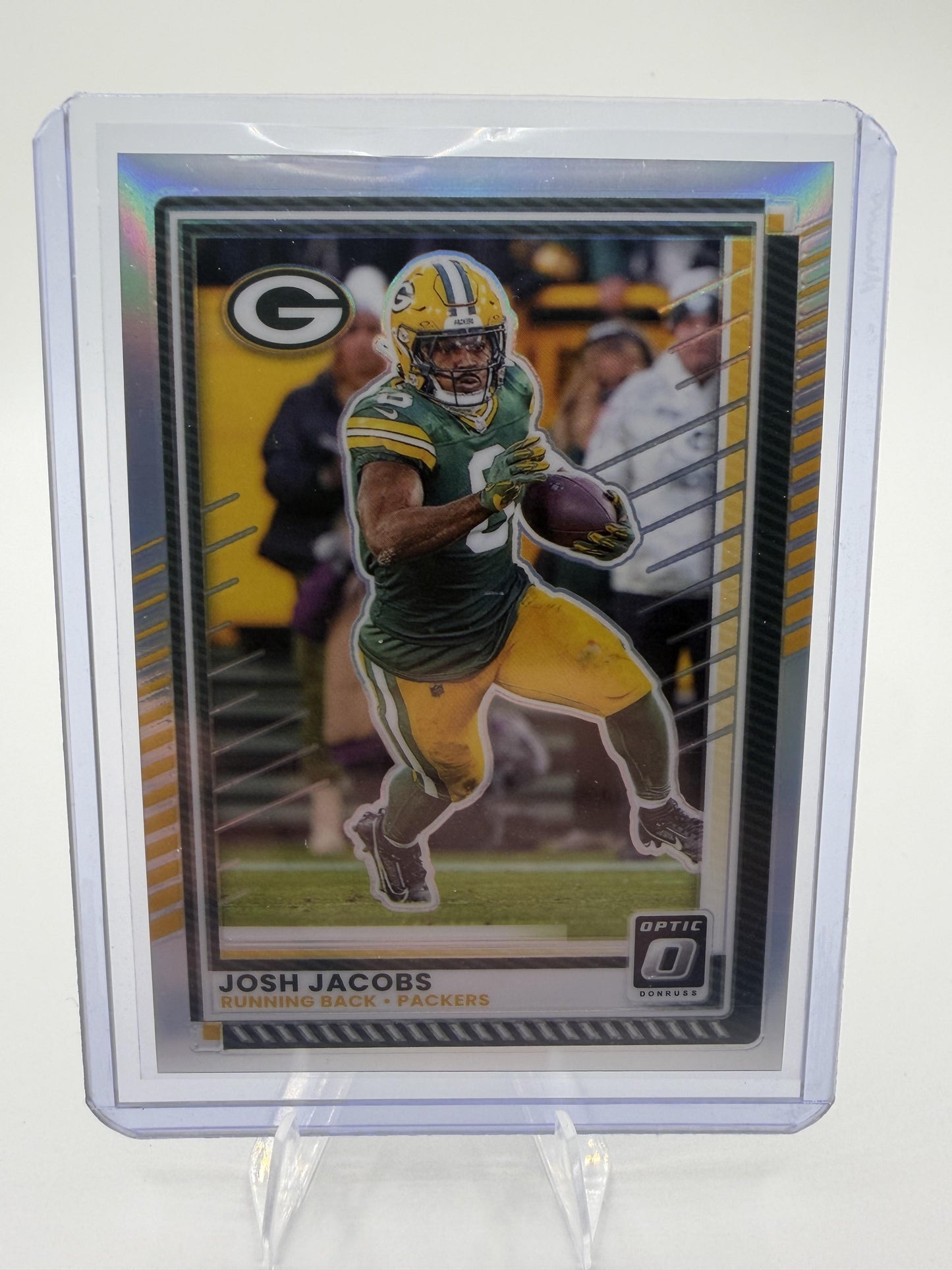 2025 Donruss Optic Josh Jacobs Silver Prizm Card #128 Packers RB Holo