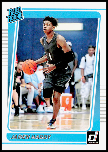 2022 Panini Chronicles Draft Picks Jaden Hardy Card Donruss Rated Rookies