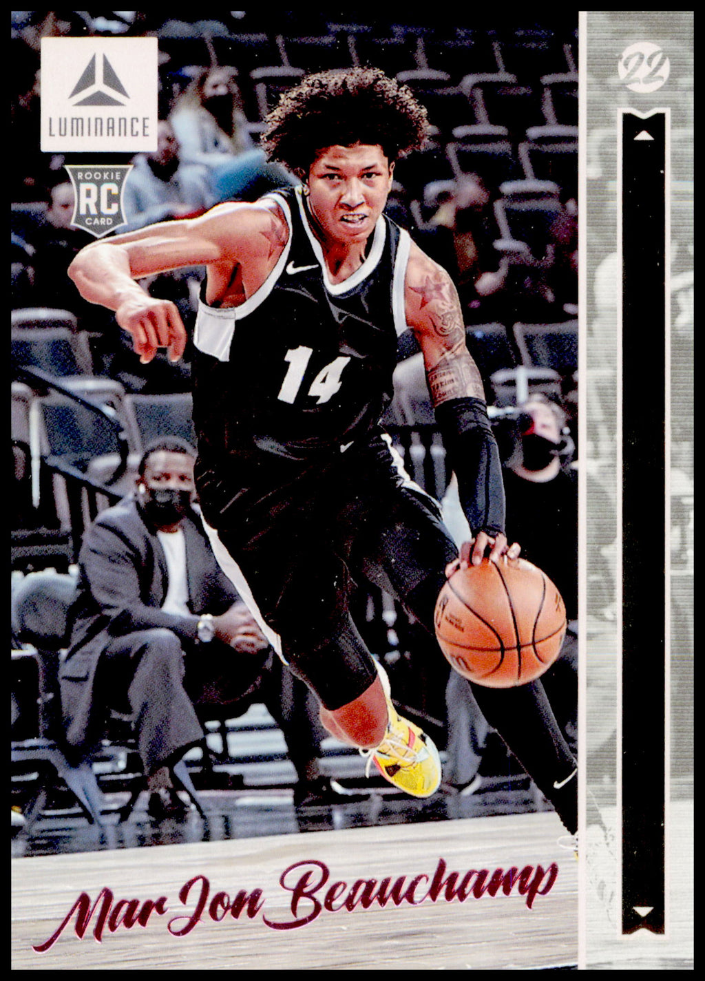 2022 Panini Chronicles Draft Picks MarJon Beauchamp Card Luminance
