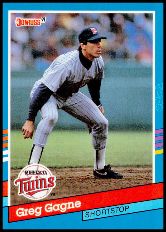 1991 Donruss Greg Gagne Card Minnesota Twins