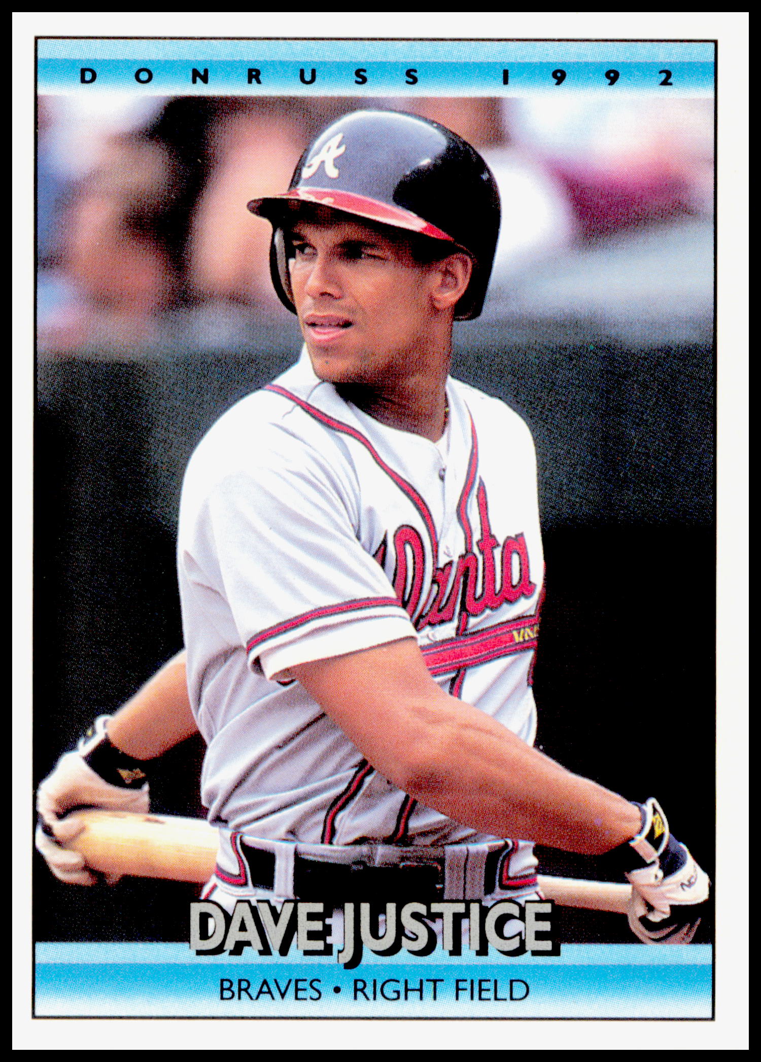 1992 Donruss Dave Justice Card