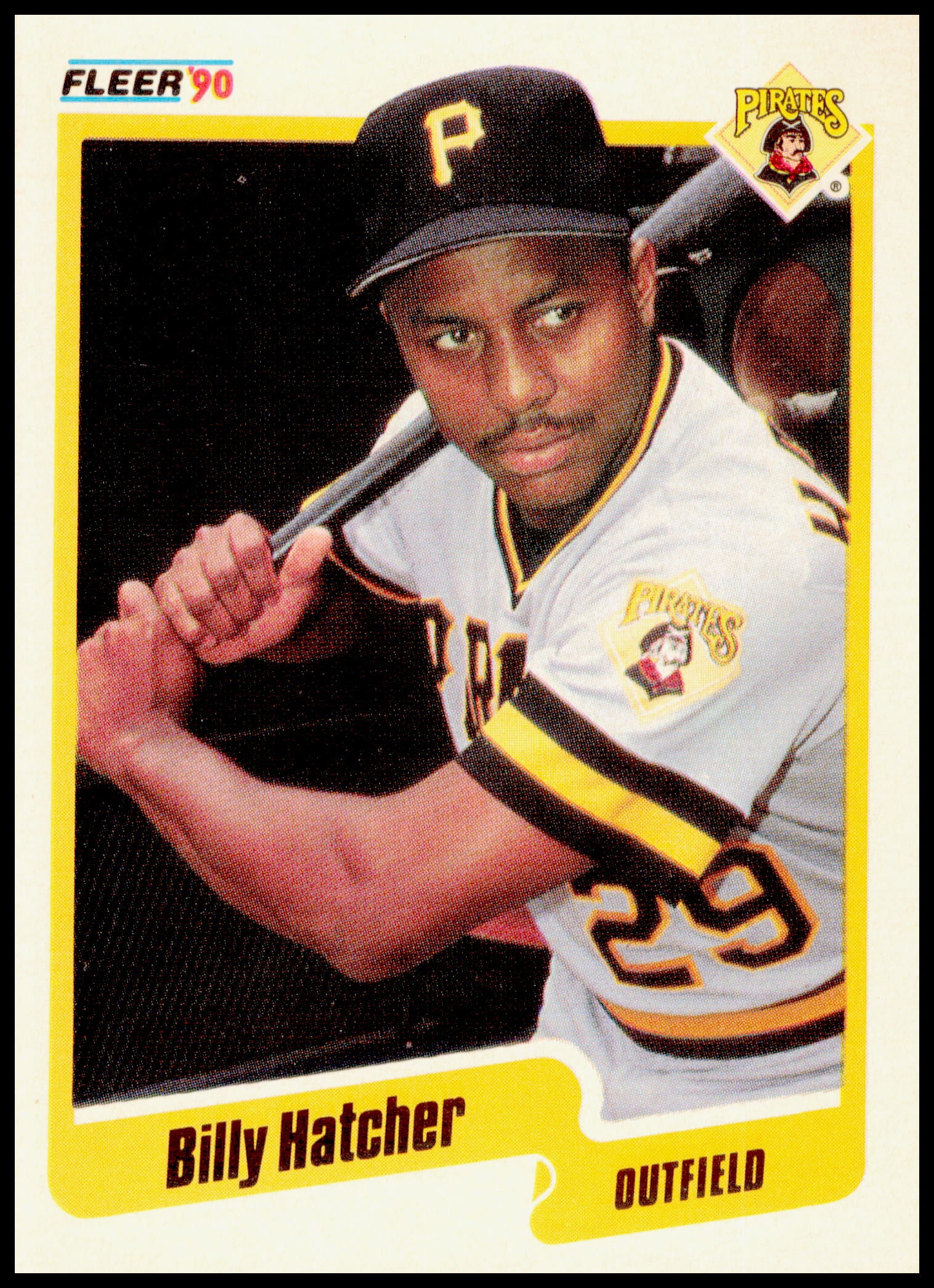 1990 Fleer Billy Hatcher Card