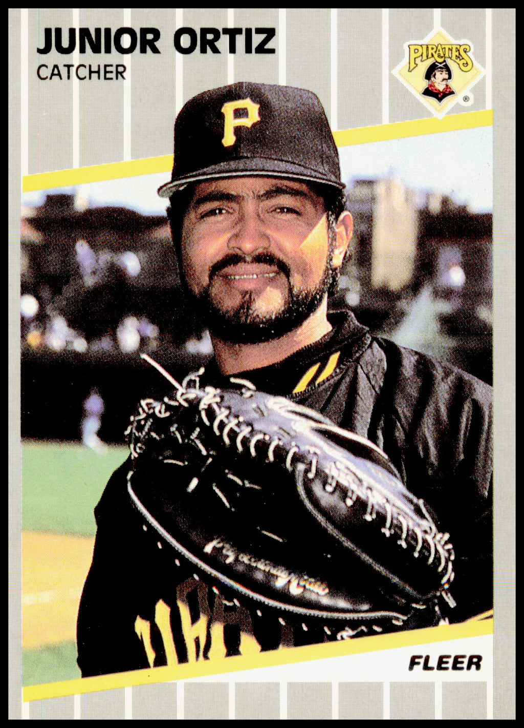 1989 Fleer Junior Ortiz Card Pirates