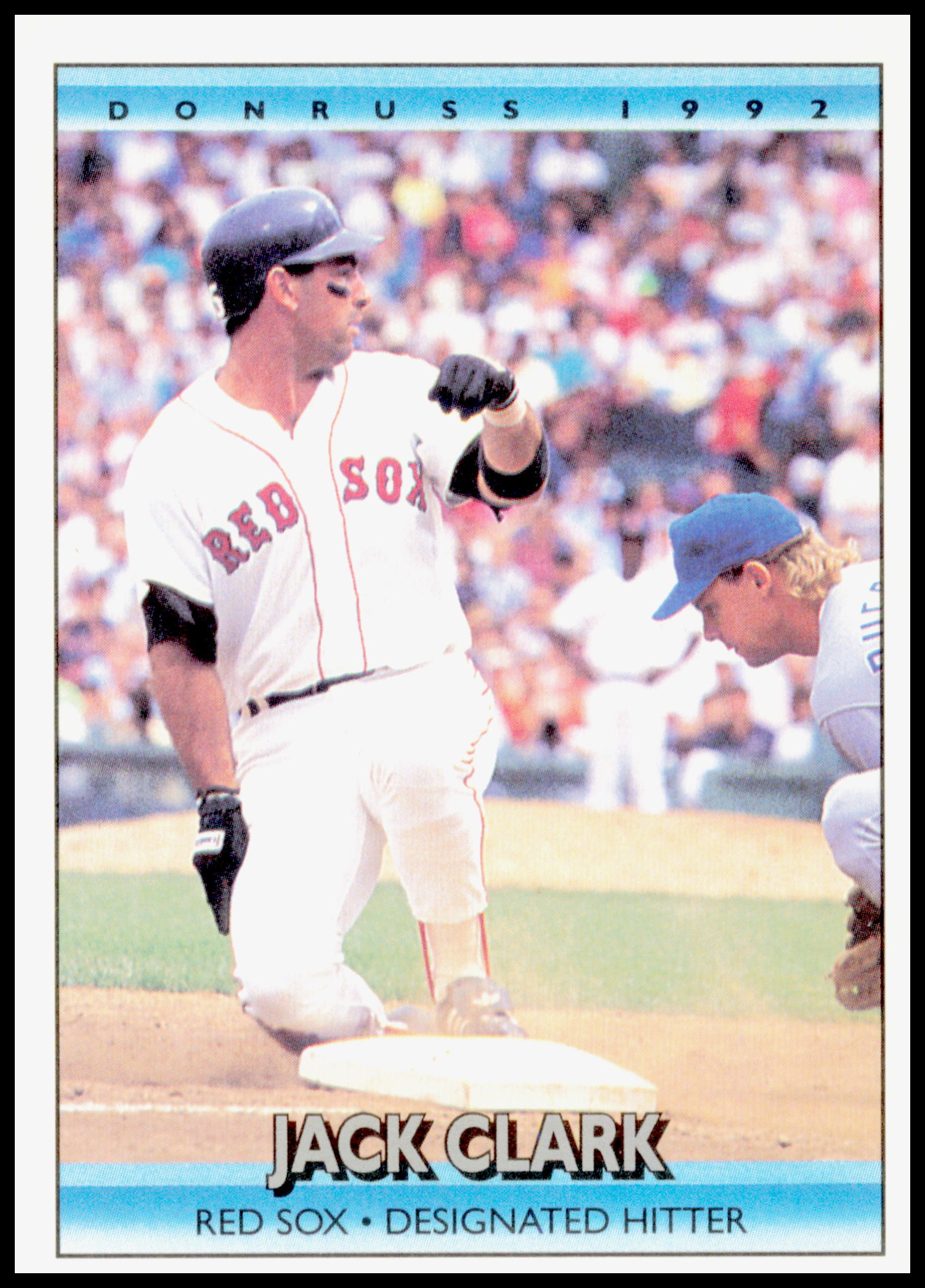 1992 Donruss Jack Clark Card Boston Red Sox