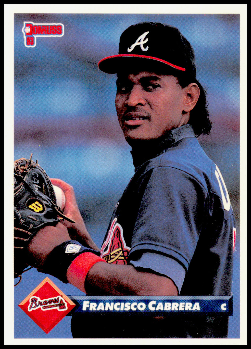 1993 Donruss Francisco Cabrera Card Atlanta Braves