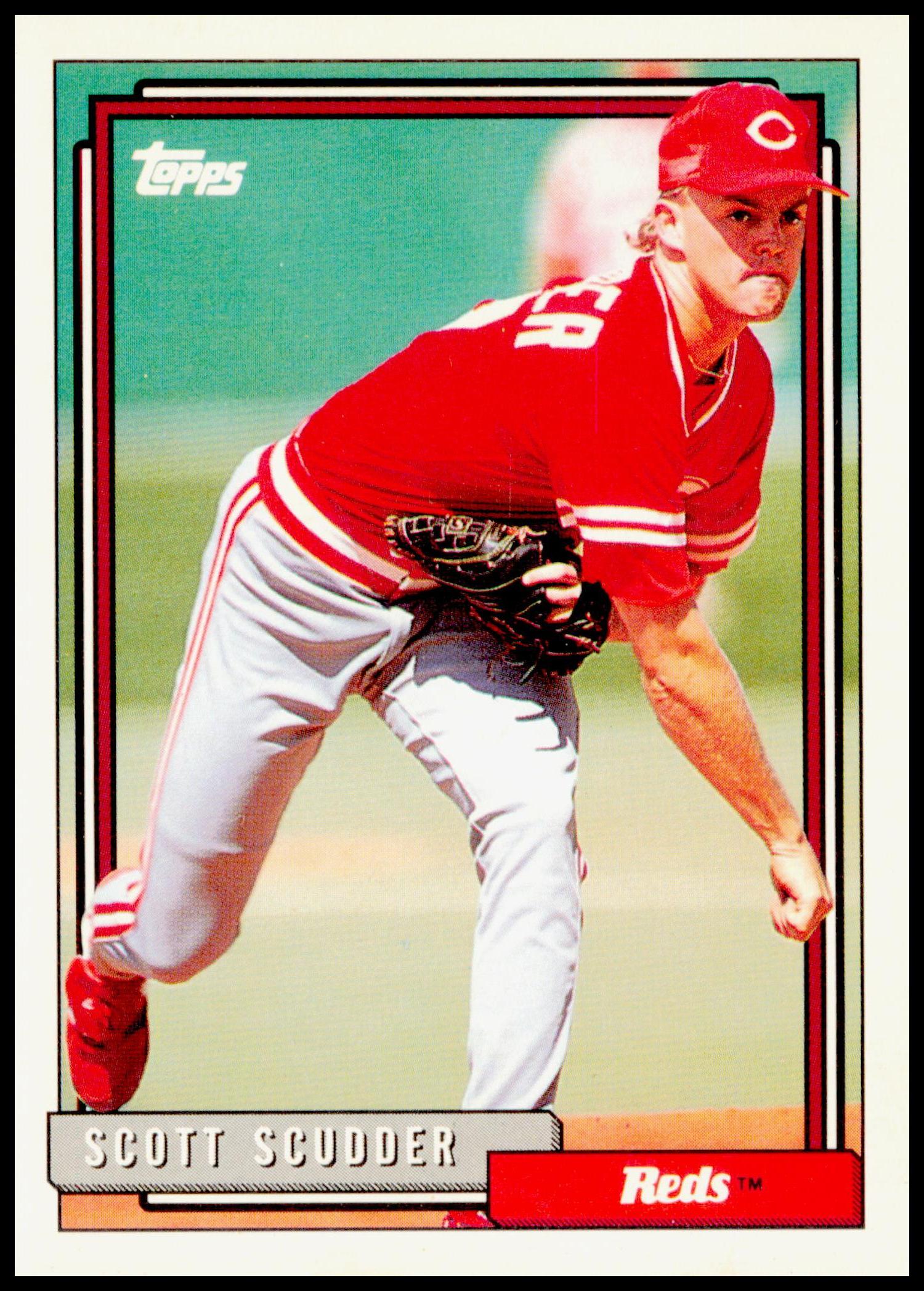 1992 Topps Micro Scott Scudder Card Cincinnati Reds
