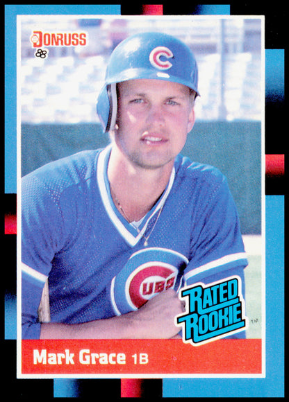 1988 Donruss Mark Grace Card Edges sign of wear