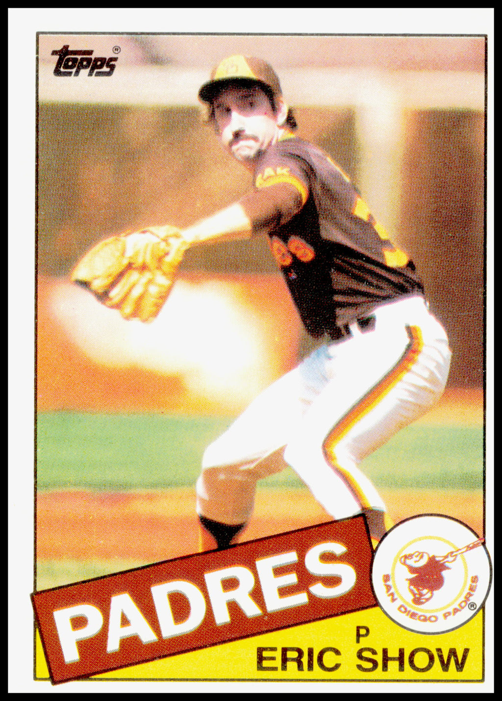 1985 Topps Eric Show Card San Diego Padres