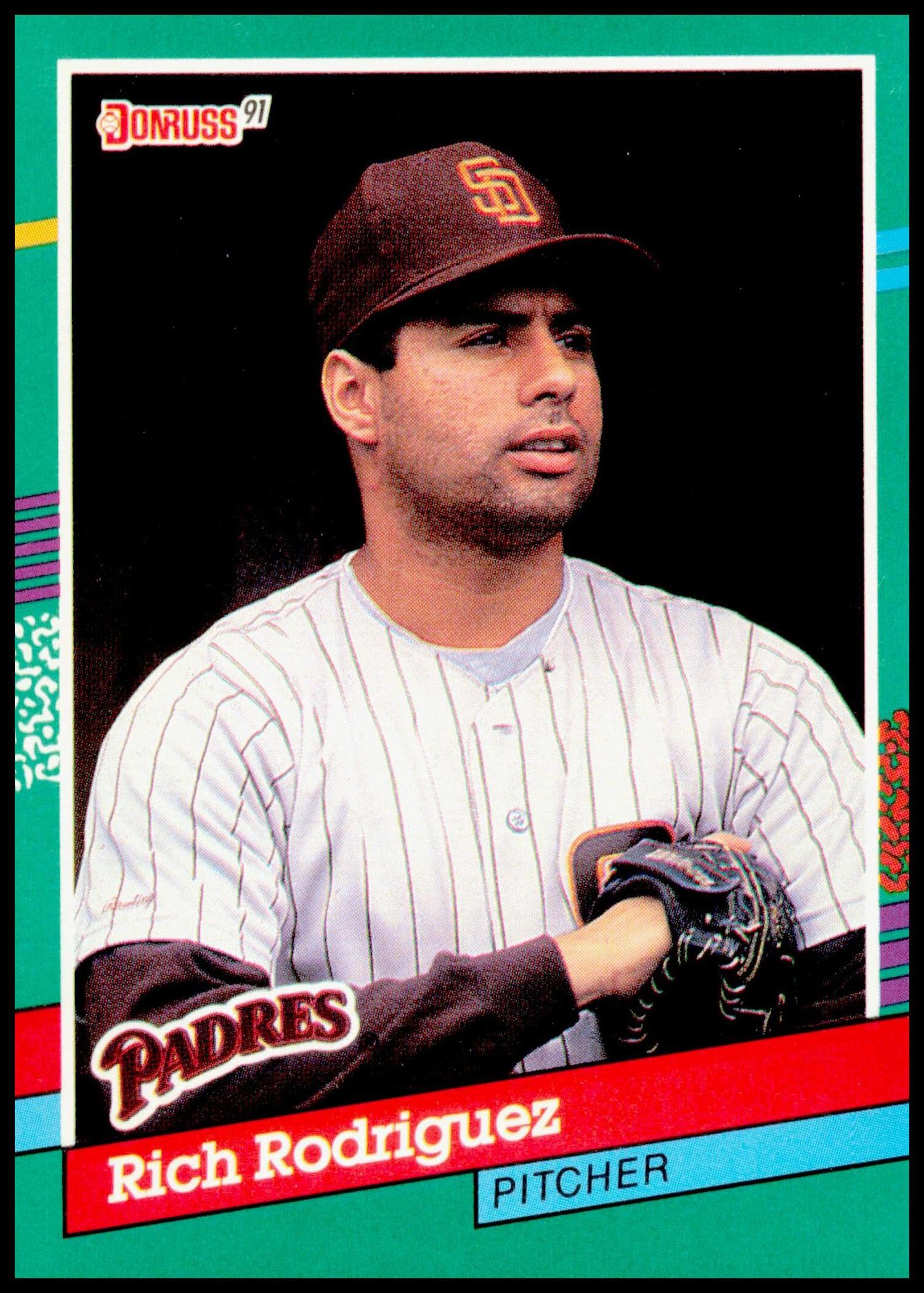1991 Donruss Rich Rodriguez Card Aging on edges